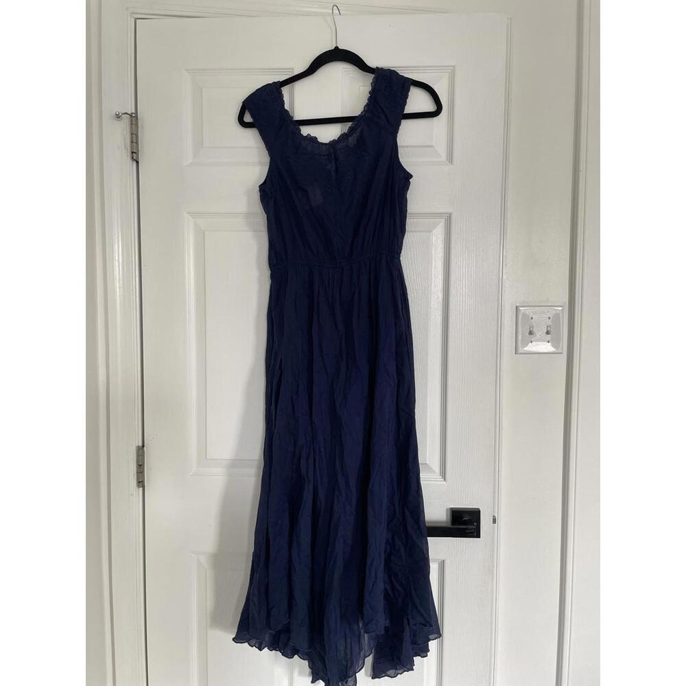 Free People - Navy Country Charm Maxi Bodysuit - Size M - Picture 5 of 9